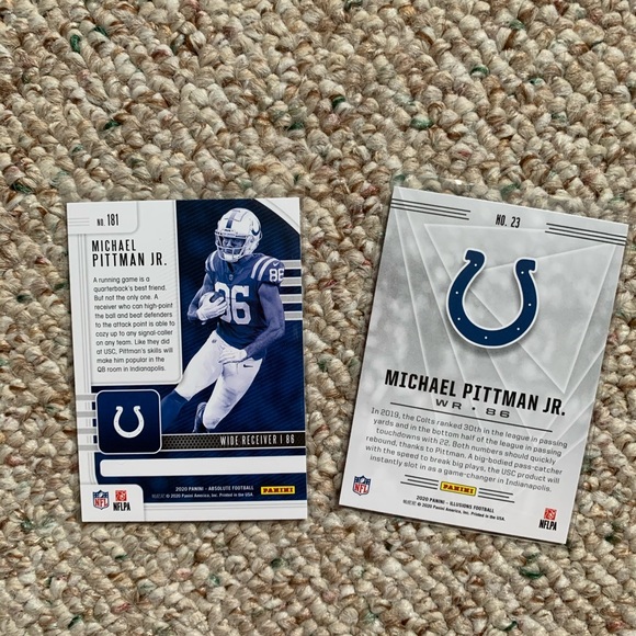 Henry Ruggs Michael Pittman Rookie NFL Card Lot - Picture 4 of 4